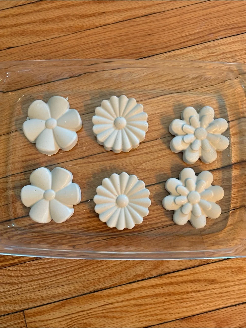 Flower-Shaped Paintable Plaster Set with Paints